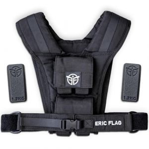 Eric Flag - Gilet Lesté 10kg Ajustable, Veste lestée Près du Corps avec Poids Amovibles en Fer, Adapté à Chaque Morphologie, pour Crossfit, Musculation, Street Workout et Course à Pied (Éric Flag, neuf)