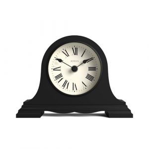 JONES CLOCKS&reg; Speakeasy Horloge de chemin&eacute;e | Chapeau Classique de napol&eacute;on | Noir | Chiffres Romains | Style Traditionnel pour Bureau, Table, &eacute;tag&egrave;re ou Chevet (Newgate World Ltd, neuf)