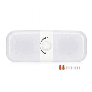 JMEST LEAD Lampe 12V LED Camping Car 3 Couleurs avec Interrupteur Dimmable Plafonnier LED 12V 10W Caravane &eacute;clairage Int&eacute;rieur pour Camping Car RV Caravane (1PCS) (FIVE PLUS, neuf)