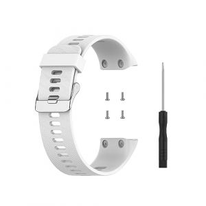 Waekethy Bracelet pour Garmin Forerunner 35/Approach S10, Soft Silicone Bracelet Montre Sport Smartwatch Strap Compatible avec Garmin Forerunner 35/Approach S10 (blanc) (Waekethy-EU, neuf)