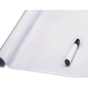 JOLIHOME Tableau Blanc Auto-Adhésif Chalk Board Sticker Mural Rouleau Étanche Amovible Autocollant Blanc Tableau Blanc Papier pour Home Office School Tableau Blanc Restaurant Menu 44x400cm (JOLIHOME, neuf)