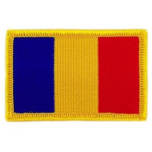 Akachafactory Patch écusson brodé Drapeau Tchad thcadien thermocollant Insigne Backpack (Akachafactory, neuf)