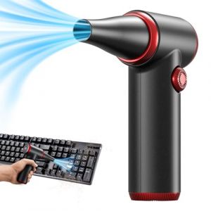 Koonie Bombe Air Comprimé, Dépoussiérant Puissants électrique sans Fil pour Nettoyage d'ordinateur, sans Gaz. Puissance de 100500 TR/Min.mit LED-Licht.air depoussierant.air nettoyage pc (KOONIE DIGITAL, neuf)