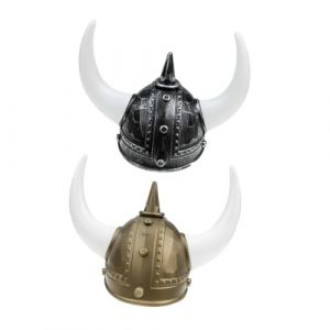 BESPORTBLE 2Pcs Chapeau De Corne De Bœuf Chapeau De Fête À Thème Casque De Viking De Fête Casques De Costume De Couple De Déguisement Viking De Corne De (Giovanna Baillie, neuf)