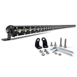 CO LIGHT Barre LED 44 Pouces 112cm Simple Rangée Faisceau Combiné pour Conduite Tout-Terrain avec Supports de Fixation et Réflecteurs 6D Adaptée aux Camions Voitures Cabines Bateaux ATV/UTV (colight, neuf)