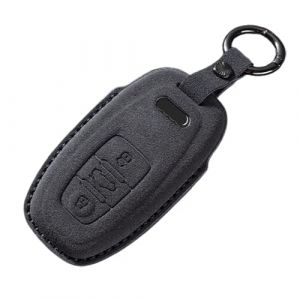 ontto Coque de cl&eacute; de voiture compatible avec Audi A5 S5 A6 C7 4G A7 Q5 A4 B8 A8 RS4 RS5 S4 S5 S6 S7 SQ5 2013-2018 Keyless Go Daim Protection de cl&eacute; Keycase-A Noir (Ontto, neuf)