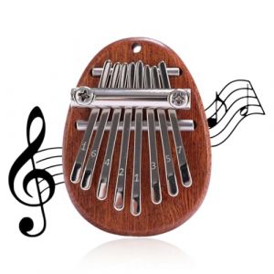 OUDQFCJ 1 Pcs Mini Kalimba 8 Clés Instrument de Musique Marimba avec Partition Pouce Piano Kalimba pour Enfants Débutants Meilleur Cadeau (Mapico, neuf)