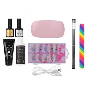 Outils d'art de ongle Set Mini Extension Glue Builder avec lampe de séchoir à ongles (Roseate) (XinTengBeiDianZi, neuf)