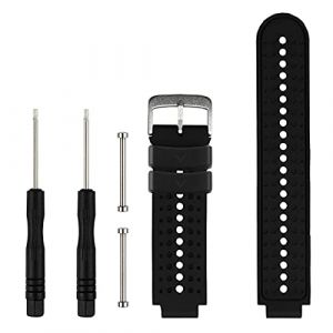 Honecumi Bracelet Compatible Avec Garmin Forerunner 735XT, 220/230/235/620/630 GPS-Uhr, Approach S20 S5 S6 Golf Watch - Souple Silicone Classique Réglable Sport (honecumi-FR, neuf)