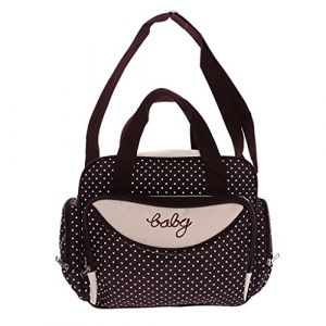 Sharplace Sac à Langer Sac à Main, Multifonction étanche Voyage Maternité Sac à Langer à Couches pour mère, Poches, Grande,Élégant, Petite Brun (RT Technology, neuf)