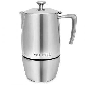 VeoHome Cafetière Italienne inox – Cafetière Moka Induction, Gaz, Céramique Style Expresso (500 mL) (VEO-Tech, neuf)