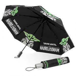 Disney The Mandalorian Parapluie Pliant Automatique Parapluie de Poche Adulte Ado Enfant Original Baby Yoda Star Wars (Get Trend., neuf)