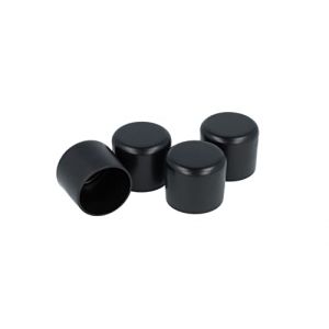 GleitGut 4 x Embout pour Tube 22 mm Protection Pied de Chaise Embout Rond Noir (GleitGut GmbH, neuf)