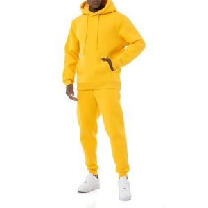 Redbridge Ensemble de jogging &eacute;l&eacute;gant pour homme - Sweat &agrave; capuche et pantalon de jogging de qualit&eacute; sup&eacute;rieure - Coupe ample, jaune, XXL (ChillDeal, neuf)