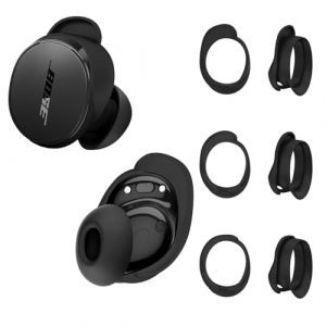 Compatible avec New Bose QuietComfort Earbuds - 3 paires d'embouts de rechange en silicone, étanches et antidérapants, tailles S/M/L (noir) (MsiIte, neuf)