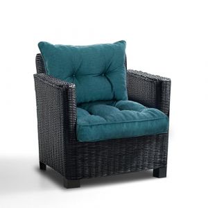 Best Wool Coussin Salon de Jardin Exterieur en Rotin 50x50 + 50x40 – Coussin de Chaise – Coussin d’Assise et Dossier pour Mobilier en Rotin – Polypropylène de Haute Qualité (Wool-Stam, neuf)