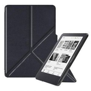 ZTAOOPOU Antichoc Housse pour KOBO Clara Colour Coque - Étui KOBO Clara BW 6" Liseuse eBook Housse avec Support Pliant Housse Protection Coque (Noir) (STAECASE, neuf)