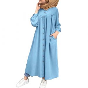 Robe Musulmane pour Femme V&ecirc;tement Islamique Arabe Manches Batwing Robe Longue Musulmane De Pri&egrave;re pour Moyen-Orient Duba&iuml; Turquie, Ramadan Couverture Compl&egrave;te Robes (M99M (Arriver 5 &agrave; 15 jours), neuf)