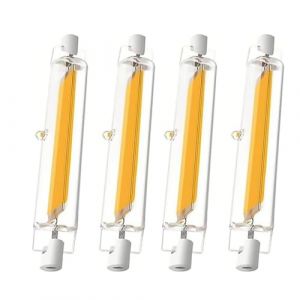 GFDYTG Ampoules R7S LED 78mm Dimmable | 10W Blanc Chaud,3000K,1000LM,LED R7S 10W &Eacute;quivalent &agrave; Lampe Halog&egrave;ne 100W,R7s Led Sans Scintillement,&Eacute;clairage &agrave; Faisceau 360&deg;,4 Pi&egrave;ces (Aliulvtt, neuf)