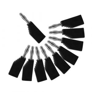 Zerodeko 10 Pi&egrave;ces Petites Fiches Bananes Prise Connecteur De Soudage Fiches Bananes Pour Fil &agrave; Souder Connecteur De Fil De Soudure Fiche Banane Black Cuivre (Joseph Xu, neuf)
