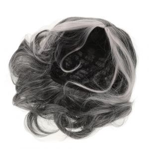 PACKOVE Perruque Courte Grise pour Femme Boucl&eacute;e Argent&eacute;e D&eacute;guisement Perruque Synth&eacute;tique Personne &Acirc;g&eacute;e Cosplay Maman Mamie (Spring TU, neuf)