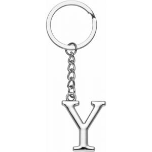 LUODAN Cadeau Femme Homme Porte-cl&eacute;s, Argent A-Z 26 lettre initiale pendentif porte-cl&eacute;s-Cadeaux S&oelig;urs Amiti&eacute; Coll&egrave;gue Papa Marraine Parrain id&eacute;es Cadeaux Meilleur Ami Anniversaire (Y) (hangzhoujiaranzhuangshicailiaoyouxiangongsi, neuf)