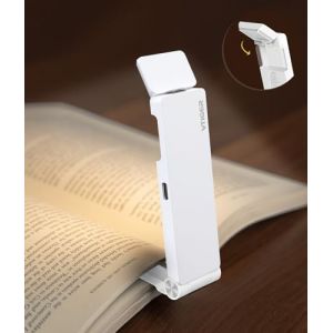 VTIGER lampe de table rechargeable pour la lecture au lit clip LED lampe de lecture réglable en 3 couleurs et 4 luminosité durable portable bookmark Light pour les fans de livres et les enfants (VTiger, neuf)