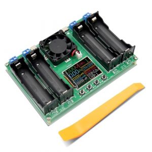 18650 Capacité de la Batterie Testeur Binghe 4CH 18650 Testeur de résistance Interne capacité de Batterie avec Affichage numérique Interface Type-C 4 Charges 4 décharges pour Les Batteries au Lithium (Zhuocai Shangmao, neuf)