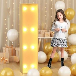 Lettre I géante lumineuse à DEL de 120 cm, panneau lumineux en mosaïque pour chapiteau, lettres LED pour Saint-Valentin, anniversaire, Noël, Nouvel An (TaiYuanCaiYiDianZiShangWuYouXianGongSi, neuf)