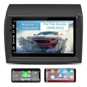 AWESAFE Autoradio Android 13 pour Peugeot Boxer II/Citro&euml;n Jumper II/Fiat Ducato【2Go+64Go】 avec CarPlay sans Fil/Android Auto, 7 Pouces &eacute;cran Tactile avec Wi-FI/GPS/FM/RDS/DSP, Commandes au Volant (IBEN STORE, neuf)