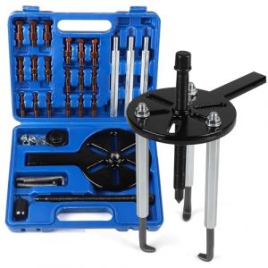 MIGUBIGU 21 en 1 Extracteur Roulement Interieur, Arrache Moyeu 3 Griffes, Outil de Démontage Roulement avec 6 Tailles de Pince, pour Le Démontage des Roulements de Voitures, de Machines et de Moteurs (WX2024, neuf)