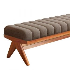 G&eacute;n&eacute;rique Coussin pour Banc D'int&eacute;rieur,Coussin Rectangulaire pour Banc 2/3 Places,Coussin en Velours Baie Vitr&eacute;e, avec Fermeture &eacute;clair Et Dessous Antid&eacute;rapant,pour Ext&eacute;rieure,caf&eacute;,35x80CM (W-HH, neuf)