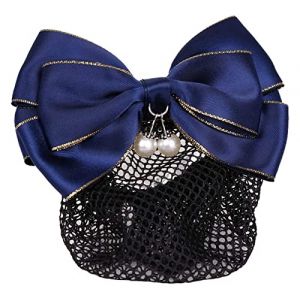 Avec un filet, un filet autour du cou, Pince à cheveux en filet, barrette, filet à cheveux, pince à cheveux, nœud papillon, chignon, filet à cheveux, accessoire for femmes (DXSXX, neuf)