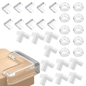 VEOIRXU 30 Pi&egrave;ces Coin de Table Protection Bebe Protection Protege Coin de Table Bebe Meuble B&eacute;b&eacute; Protection Angle de Table pour Securite Enfant S&eacute;curit&eacute; Domestique (3 Styles) (SHI TONGYANG DE DIAN, neuf)