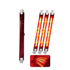 Ampoule Chauffante Infrarouge 200W 118mm, Ampoule Infrarouge Dimmable, Lampe Chauffante Halog&egrave;ne Rubis, Lampe Halog&egrave;ne Quartz pour Chauffage Heatmaster U3, 240V Tubes R7s 200Lm, 10mm &Oslash;, Paquet de 4 (JHKEJI, neuf)