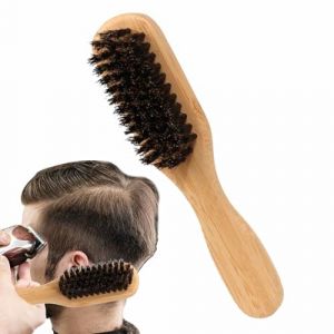 Brosse &agrave; barbe avec poils de sanglier, brosse &agrave; barbe, brosse &agrave; barbe, soin de la barbe, brosse &agrave; barbe pour coiffer les poils du visage (qihongHaostore, neuf)