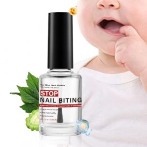 Vernis pour arr&ecirc;ter de se ronger les ongles - 12 ml - Rev&ecirc;tement au go&ucirc;t naturel | Pr&eacute;vention du mordillement, soins de la croissance saine des ongles et sucer le doigt (pingshunyuanshengjingzhongyaocaikejikaifayouxiangongsi, neuf)