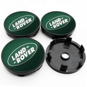 NIRBO Lot de 4 Capuchons de moyeu Central de Roue de Voiture chromés 62 mm pour Land Rover SV Freelander Discovery Defender Range Rover Evoque Sport, Garniture d'insigne d'autocollant de Pneu (OMAIDEZHENHAO, neuf)