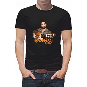 G&eacute;n&eacute;rique Tee-Shirt personnalis&eacute; kendji girac N051 djmh Noir 2XL (DJMH, neuf)