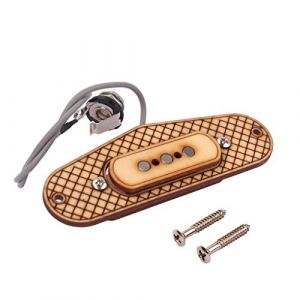 Alnicov Micro Humbucker à 3 cordes en bois d'érable avec prise jack 6,35 mm pour boîte à cigares (Music Lover EU, neuf)