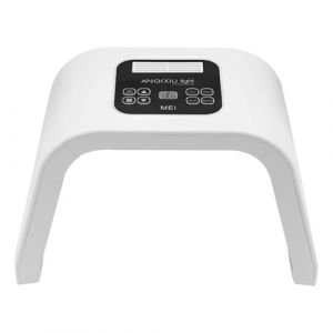 Masque facial LED 7 couleurs, appareil PDT, masque lumineux professionnel pour soin de la peau pour le visage, le corps, le SPA, anti-âge, raffermissement, rides lisses 48 x 31 x 23 cm (SandTree, neuf)