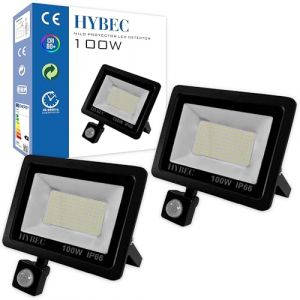 CLAR - Projecteur LED Exterieur Detecteur De Mouvement, Spot Led Extérieur Detecteur De Mouvement, Projecteur Led Extérieur Avec Détecteur, Spot Exterieur Detecteur Mouvement, 100W (Pack 2) (CLAR ILUMINACIÓN, neuf)
