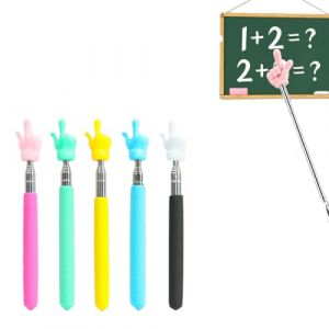 5 PCS Pointeurs Rétractables, Pointeur Doigt, Baguette Télescopique, Pointeur Télescopique pour Enseignant, Bâton de Pointage du Doigt pour Enseignement Présentation Guide (Cinq couleurs) (VicFENG001, neuf)