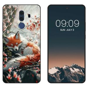 WUACYEAMING Noir Coque pour Huawei Mate 10 Pro, Haute Qualit&eacute; TPU Silicone Mince Souple Antichoc Bumper avec Le Renard Motif Dessin Mat Case (WUACYEAMING, neuf)