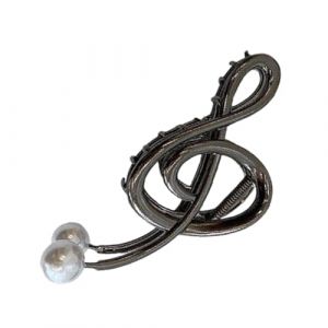 Pinces &agrave; cheveux pour notes de musique - Pinces &agrave; griffes pour notes de musique Pinces &agrave; m&acirc;choires avec perles | Partition musicale fantaisie &Eacute;pingles &agrave; cheveux solides en m&eacute;tal antid&eacute;rapantes pour (butey, neuf)