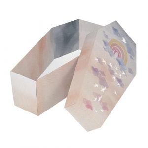 FOLDZILLA Cercueil en Carton pour Chiens, Chats et Petits Animaux 61 x 31 x 21 cm Cercueil pour Animaux pour Un Adieu respectueux - Ciel de Nuit (Bilderdepot24, neuf)