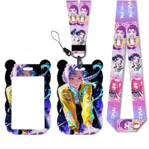 Demon Hunter Rumi avec Porte-Badge carte Rigide &ndash; Tour de Cou Zoey Mira | Porte-Cartes Anime, Gaming, ID ou Pass Transport | Accessoire Geek, Cosplay & Cadeau Otaku (TheLIFEstore, neuf)