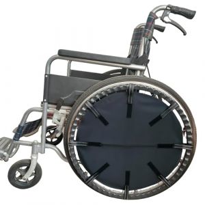 Protège-rayons de fauteuil roulant avec poche de rangement pour roues de fauteuil roulant 61 cm pour protéger les doigts (xiaoqw, neuf)