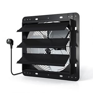 Aygrochy 250 mm Ventilateur d'extraction &agrave; Volets, Extracteur d'Air mural industriel pour Pour Grenier Atelier et Garage Ventilation Commerciale et Industrielle Montage Mural (Aygrochy-FR, neuf)