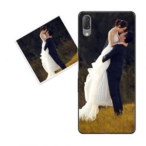 KARTXITAI Coque Personnalisée Compatible avec Sony Xperia L3,Personnalisable Housse Étuis avec Votre Photo Image Texte Etui,Ultra Transparente Silicone en Gel TPU Souple Case+1 x Cordons (KARTXITAI, neuf)